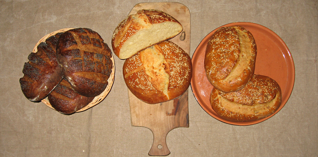 Three loaves of bread