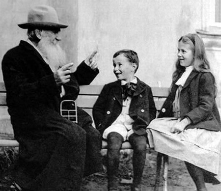 Tolstoy, teaching or telling stories