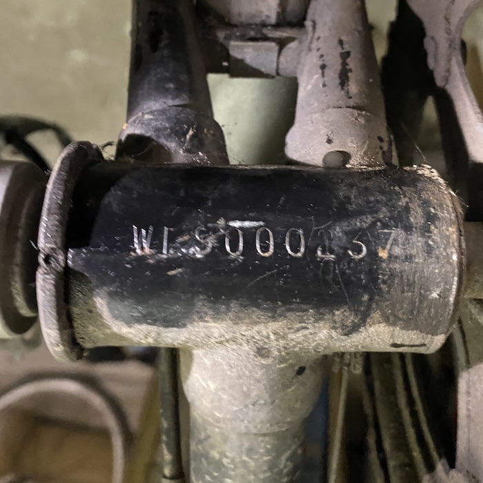 Serial number WI. etc on bottom bracket